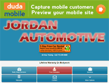 Tablet Screenshot of jordanautomotive.com